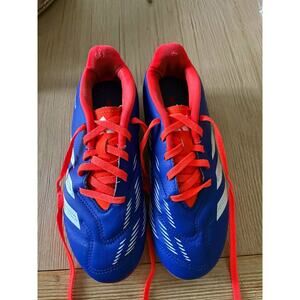 Blue and Red Athletic Shoes cleat size 3.5